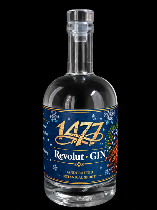 1477 REVOLUT GIN  (Wacholder-Sternanis-Zimt-Kardamon-Piment und Nelke)
