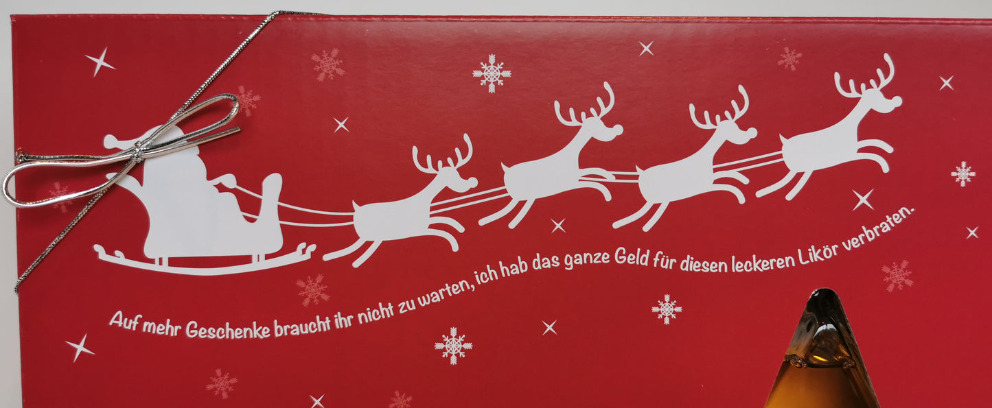 Geschenkpackung mit zwei Weihnachtslikören